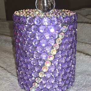 Purple Crystal Decorative Jar
